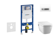 Geberit Duofix Set pedstnov instalace, sprchovac toalety a sedtka Tece, tlatka Sigma50, Rimless, SoftClose, alpsk bl 111.300.00.5 NT8